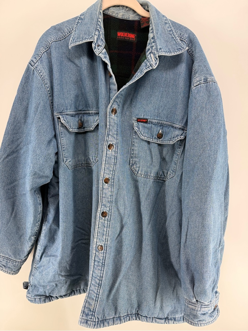 Wolverine Light Wash Denim Shirt Jacket - Blue